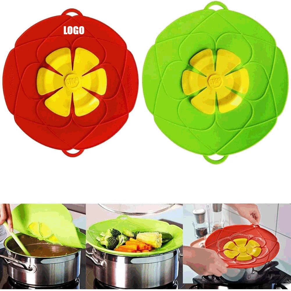 Spill Stopper Lid Cover/Silicone Spill Stopper Pot Pan Lid/Multi-Function Kitchen Tool 1