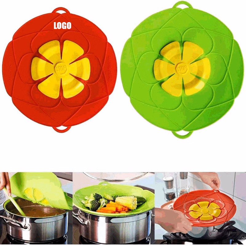 Spill Stopper Lid Cover/Silicone Spill Stopper Pot Pan Lid/Multi-Function Kitchen Tool