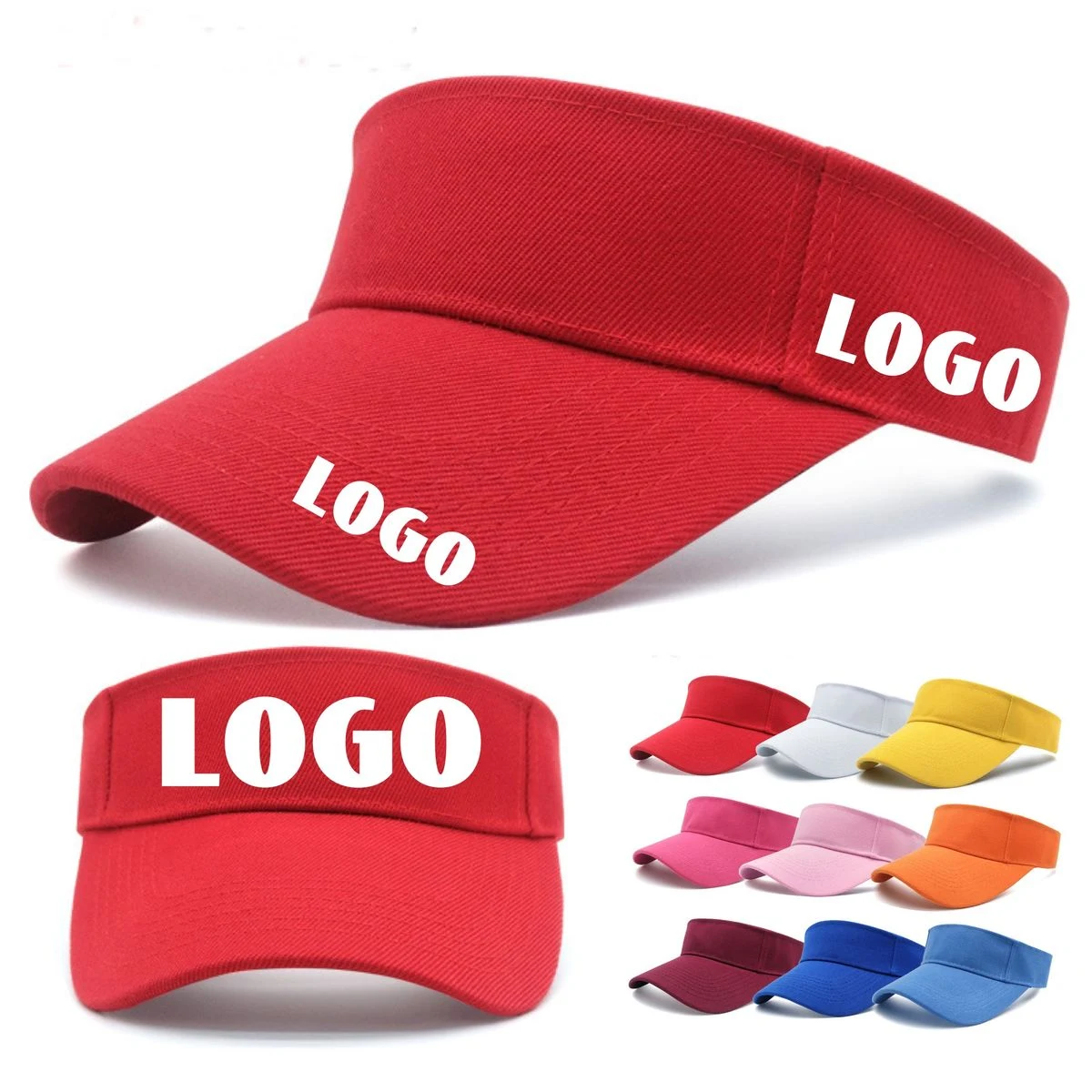 Adjustable Acrylic Sun Visor Hat for Tennis and Golf 1