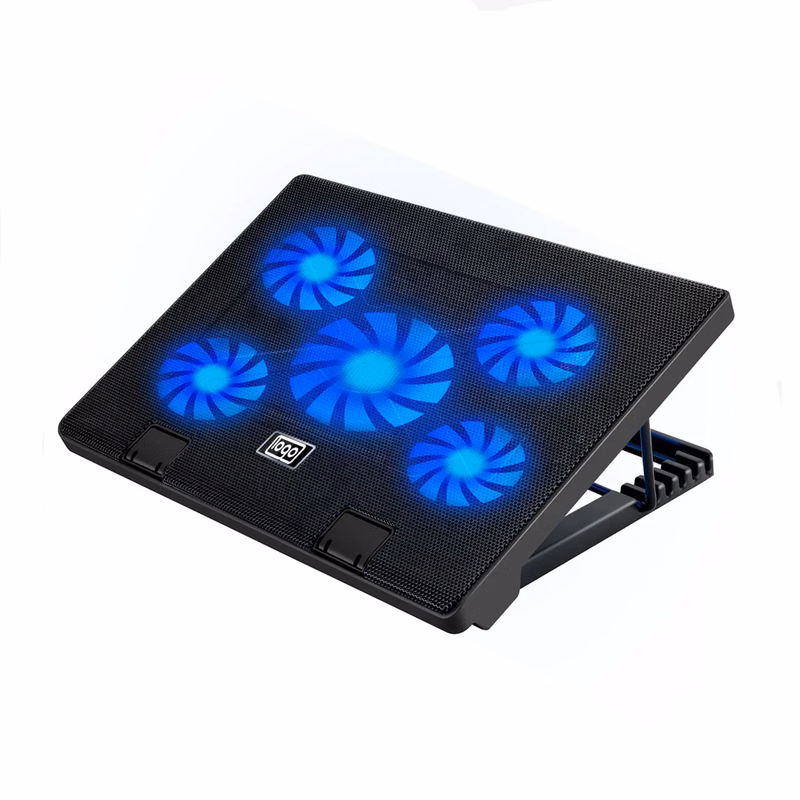Adjustable Laptop Cooling Pad with 5 Silent Fans