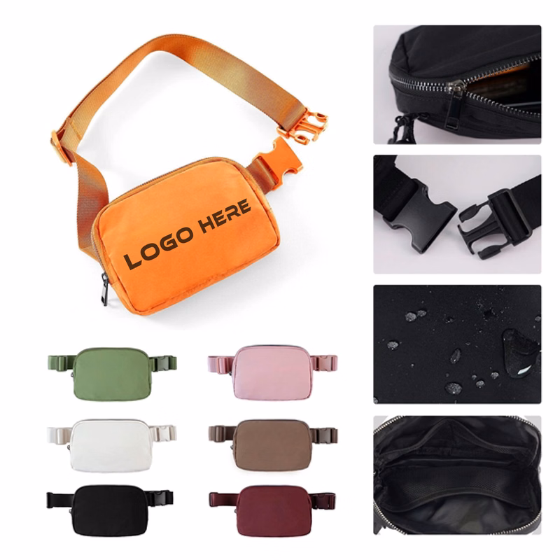 MOQ 100 Lightweight Waterproof Nylon Fanny Pack With Adjustable Strap