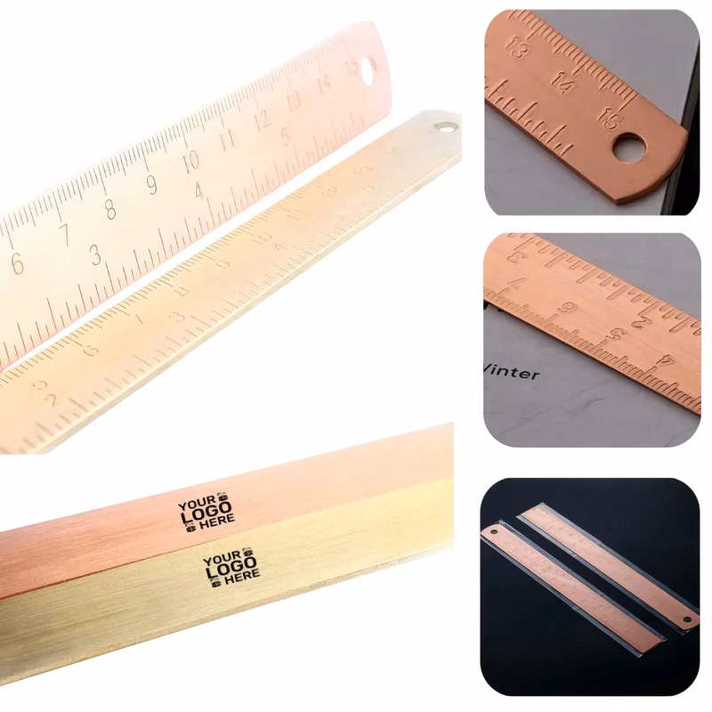 School Office Math Rose Gold Ruler