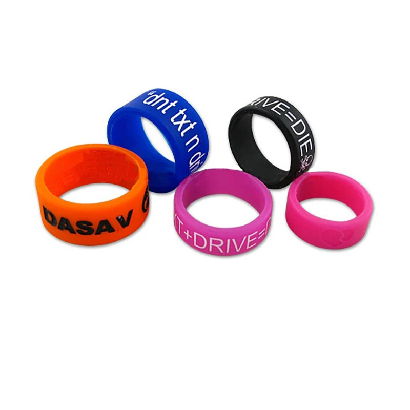 Custom Awareness Silicone Thumb Bands 1