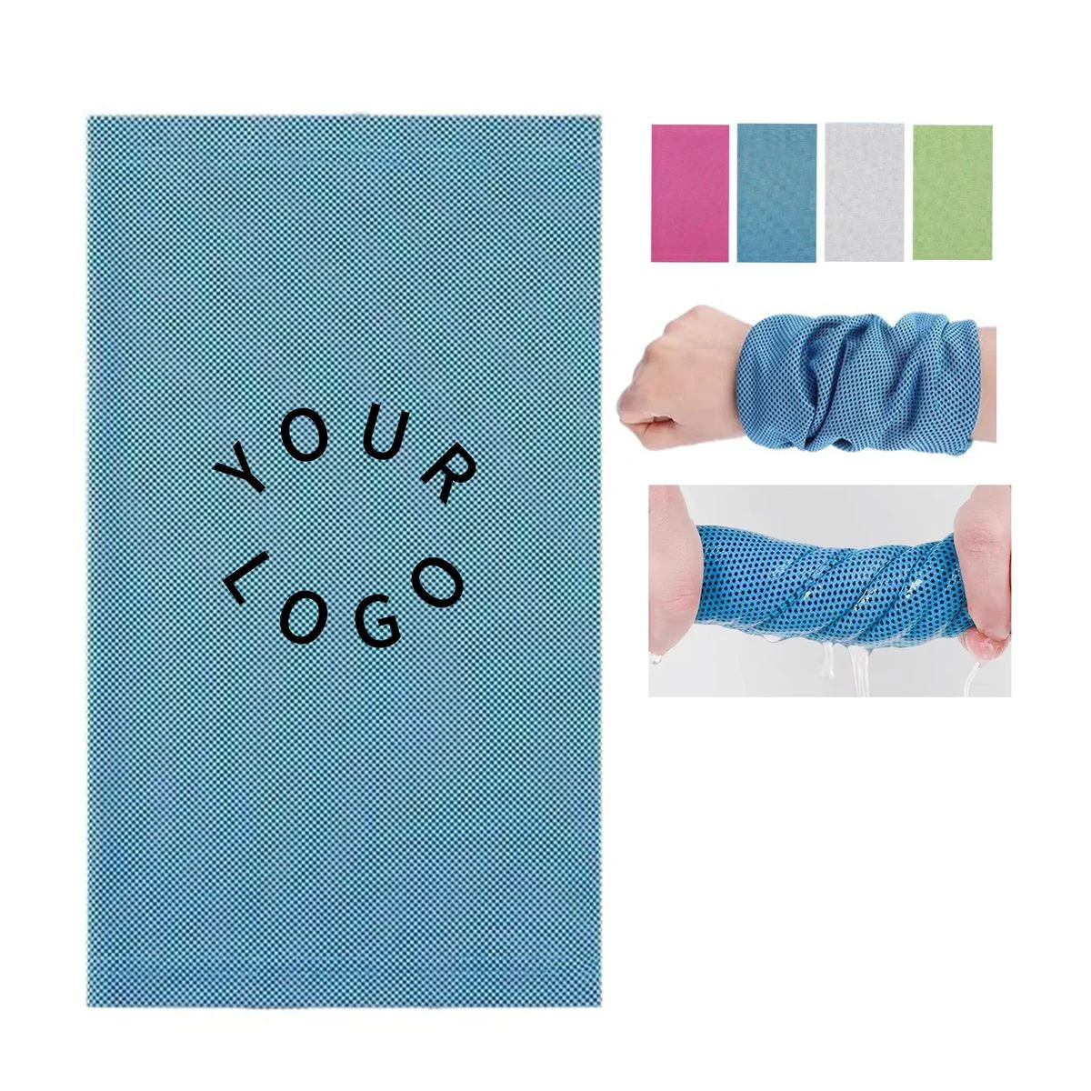 Polyester Wristband Towel with Breathable Lightweight Build 1