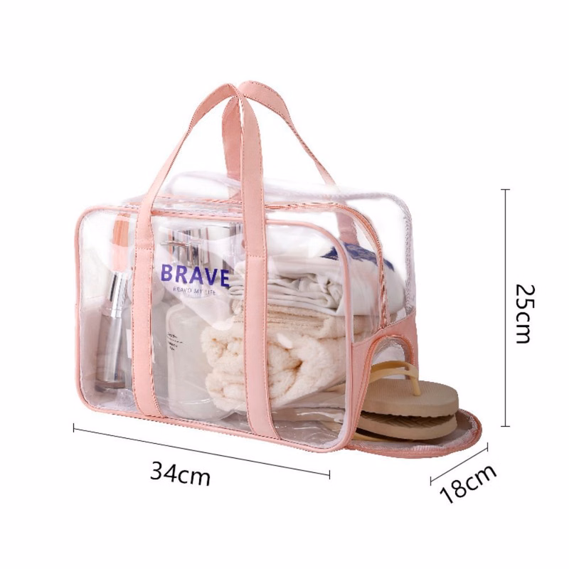 Wash Bag with Shoe Compartment