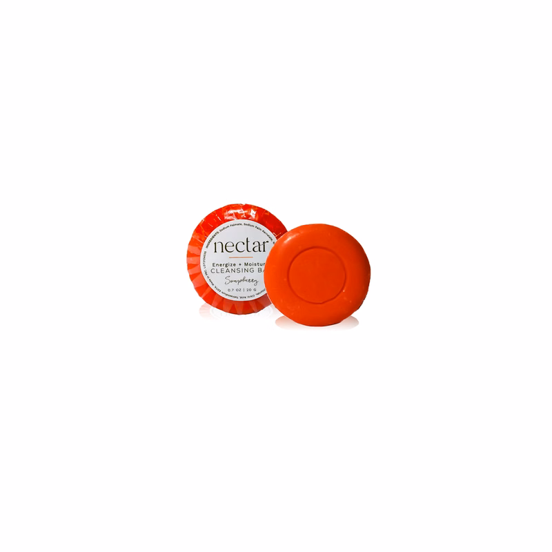 Nectar Cleansing Soap Bar in Clear Cello Wrap 0.7 oz.