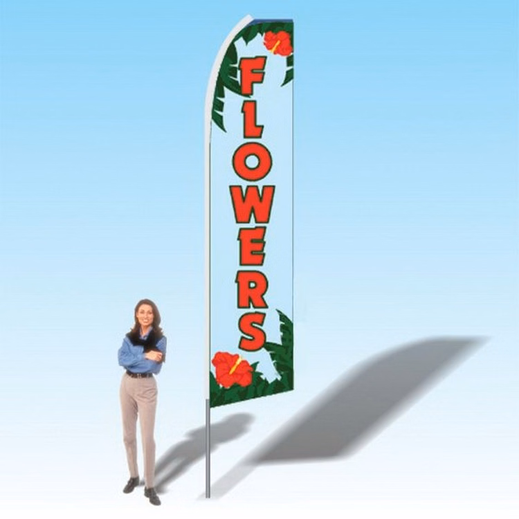 15FT Flowers Advertising Banner Flag