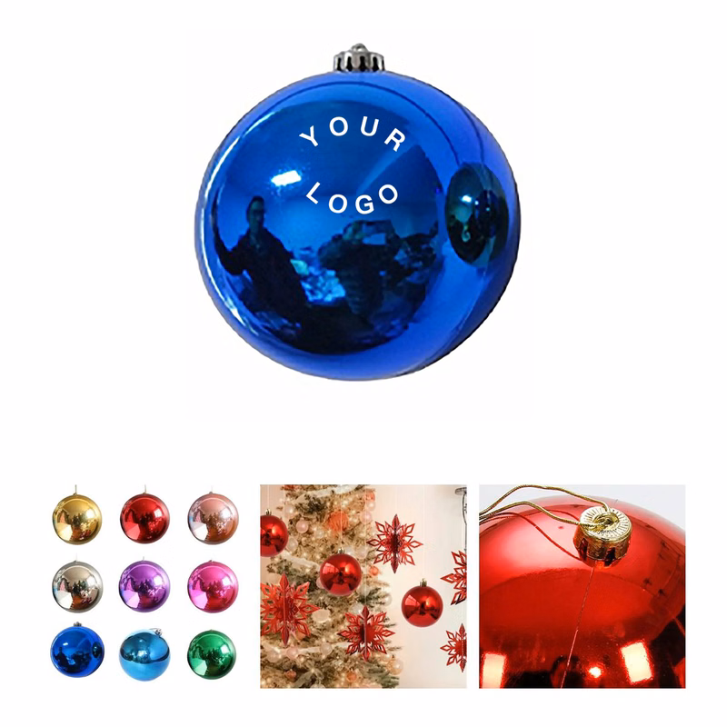 Plastic Christmas Tree Ornaments with Glitter