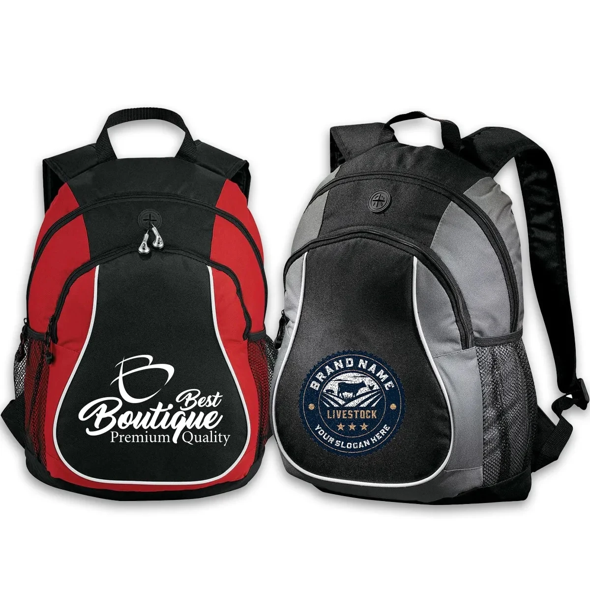 Retro Sports Backpack School Collegiate with Earphones Slot 1