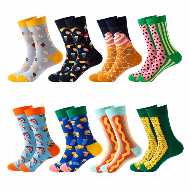 Cotton Funny Crew Socks