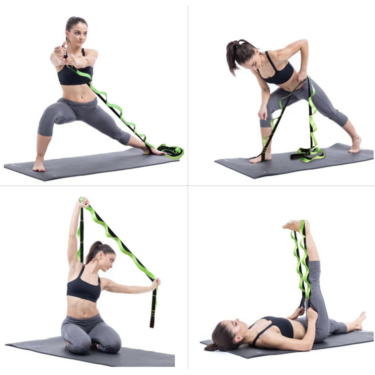 Yoga Strap, Multi-Loop Strap, 12 Loops Yoga Stretch Strap 1