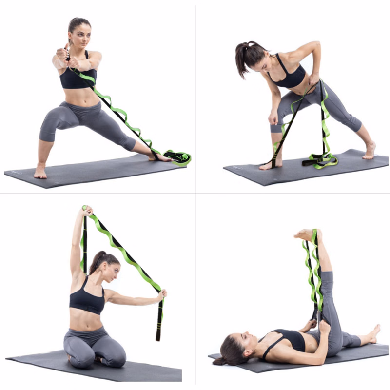 Yoga Strap, Multi-Loop Strap, 12 Loops Yoga Stretch Strap