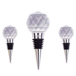 Stylish Diamond Ball Shaped Wine Cork Bottle Stopper