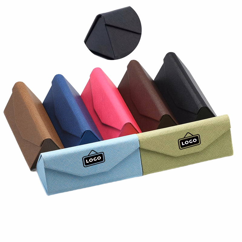 MOQ 50 Compact PU Leather Sunglasses Case with Protective Design