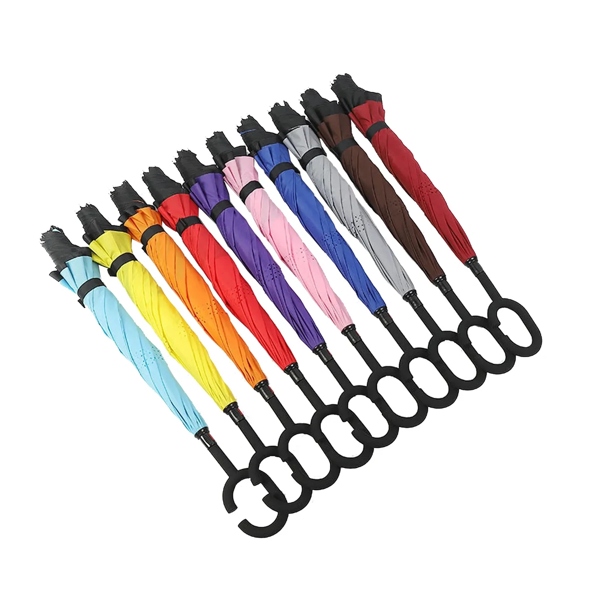Windproof Inverted Reverse Upside Down Umbrella 1