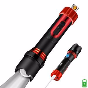 Flashlight With Built In Lighter And Power Bank