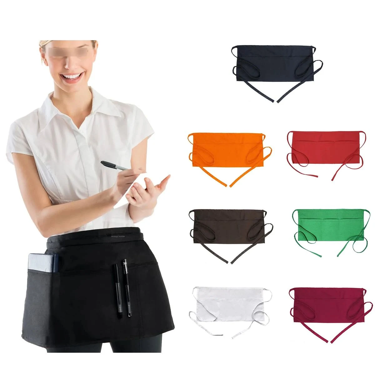 Waiter's Apron with 3 Pockets 1