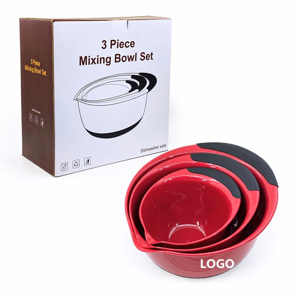 Three salad pots set