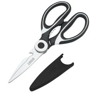 Multifunctional Scissors With Bottle Opener And Blade Cover 1
