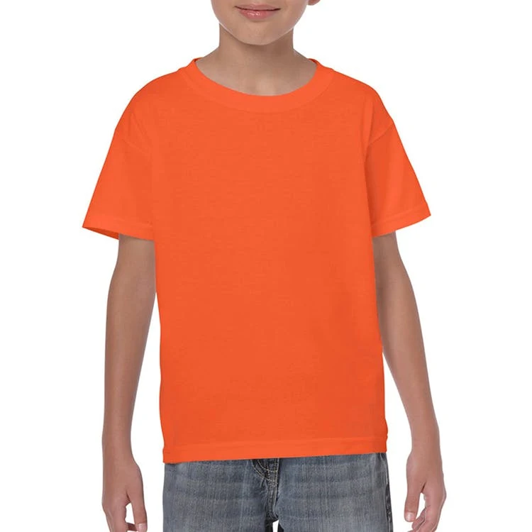 Heavy Cotton Youth T-shirt Orange Medium 1