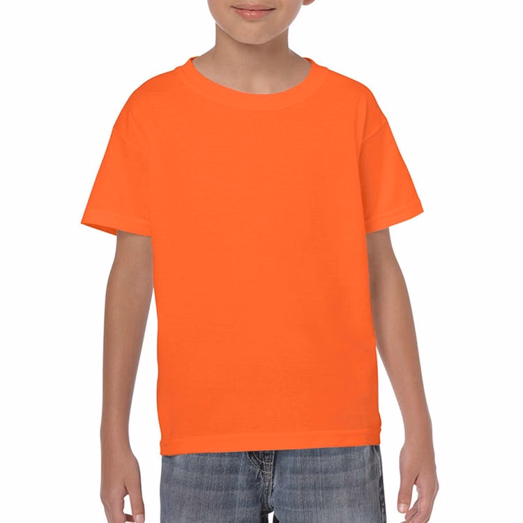 Heavy Cotton Youth T-shirt Orange Medium
