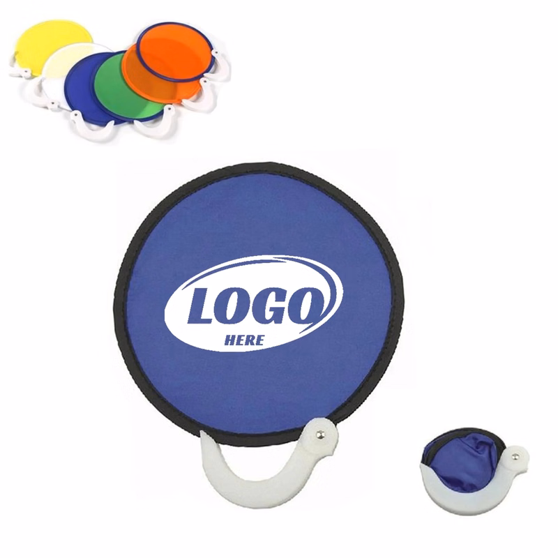 Polyester Foldable Fan With Pouch