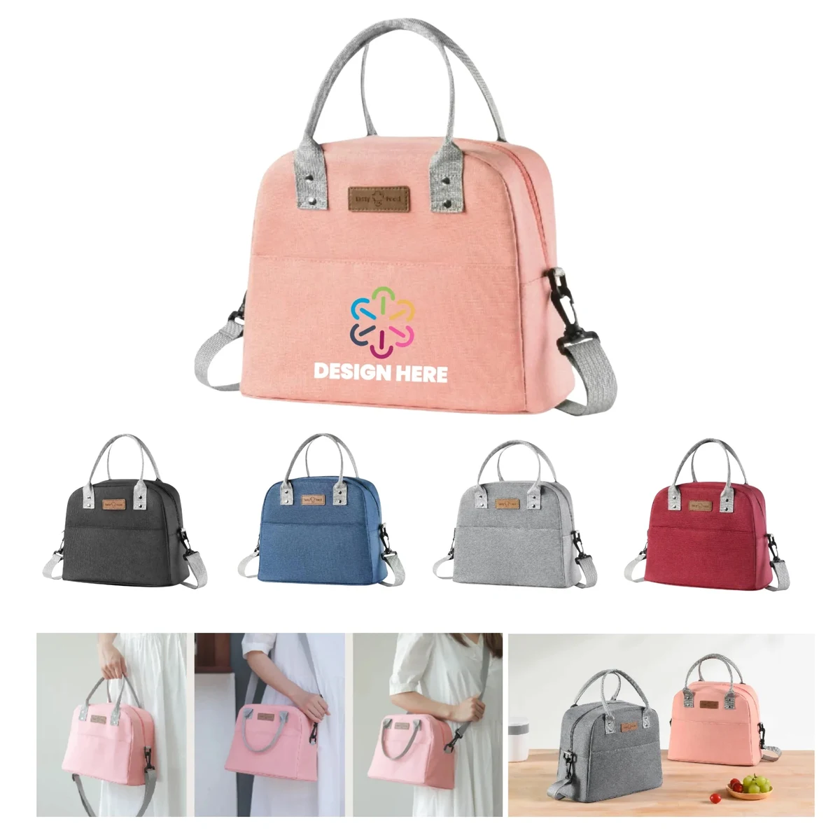 Polyester Insulated Lunch Bag Thickened Thermal Tote 1