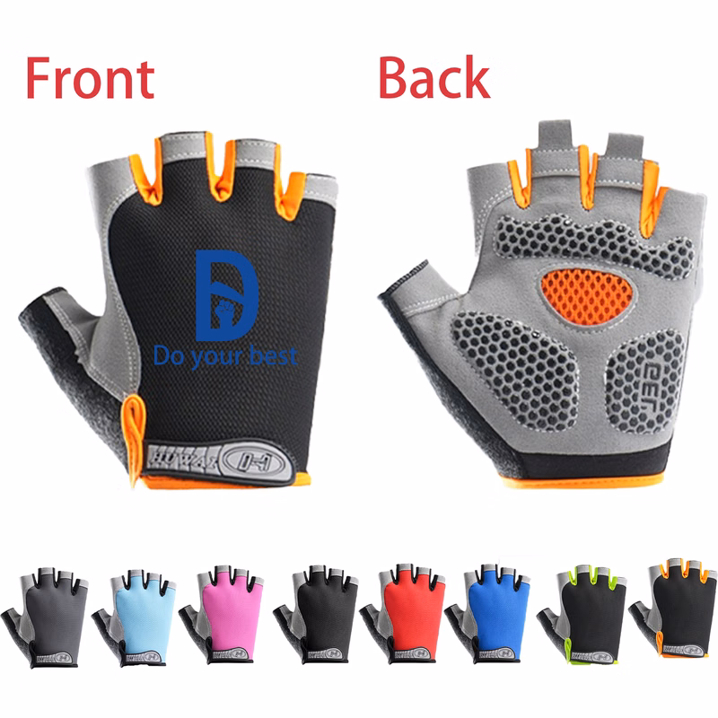 Breathable Snug Fit Sports Protective Fingerless Gloves