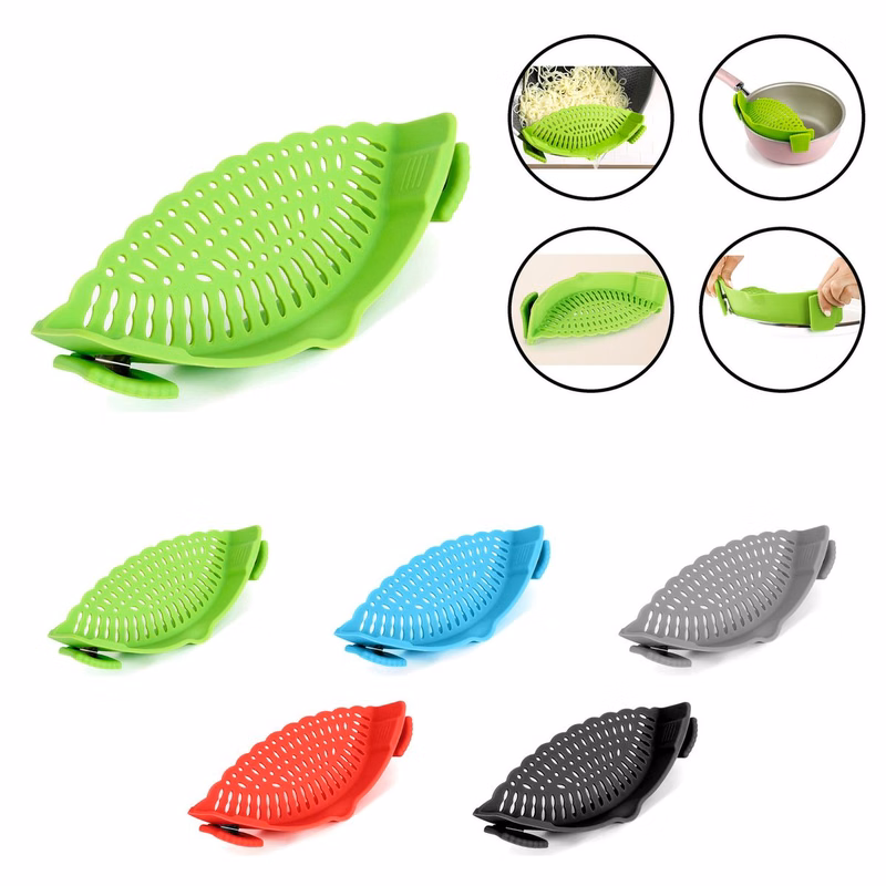 Clip-On Silicone Pot Strainer