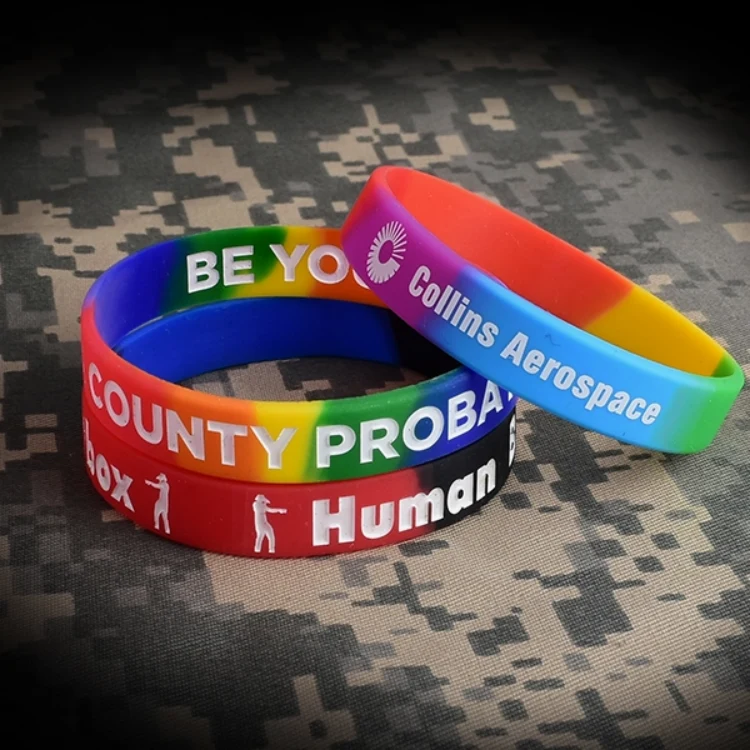 1/2" Segmented Silicone Wristbands 1