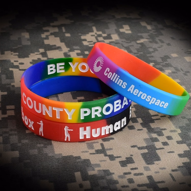 1/2" Segmented Silicone Wristbands