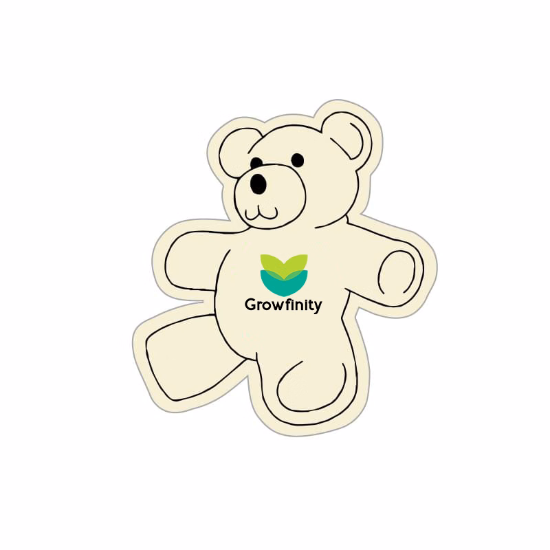 Teddy Bear-Shaped Sticker