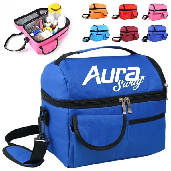 Custom Insulated Picnic Cooler Shoulder Bag — Adjustable Strap Outdoor Cooler 1
