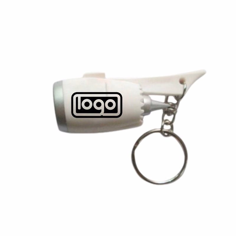Plastic Plane Engine Keychain