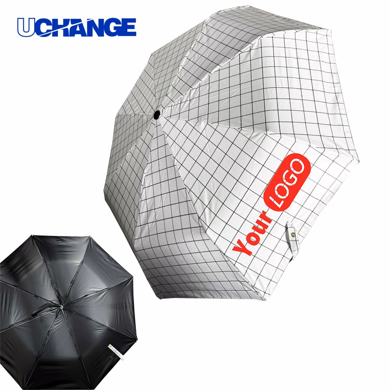 Budget Advertising Lattice Folding Sun Rain Umbrella