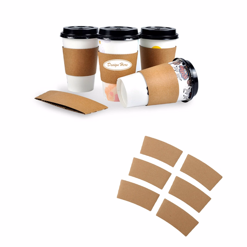 Sustainable Kraft Insulated Coffee Cup Sleeves