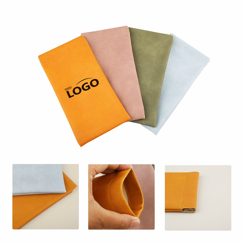MOQ50 Personalized PVC Glasses Pouch With Auto Closure
