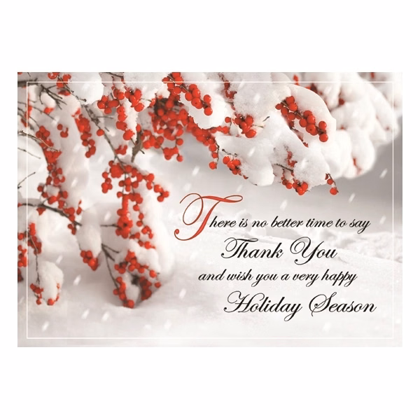 Perfectly Appreciated Holiday Thank You Card