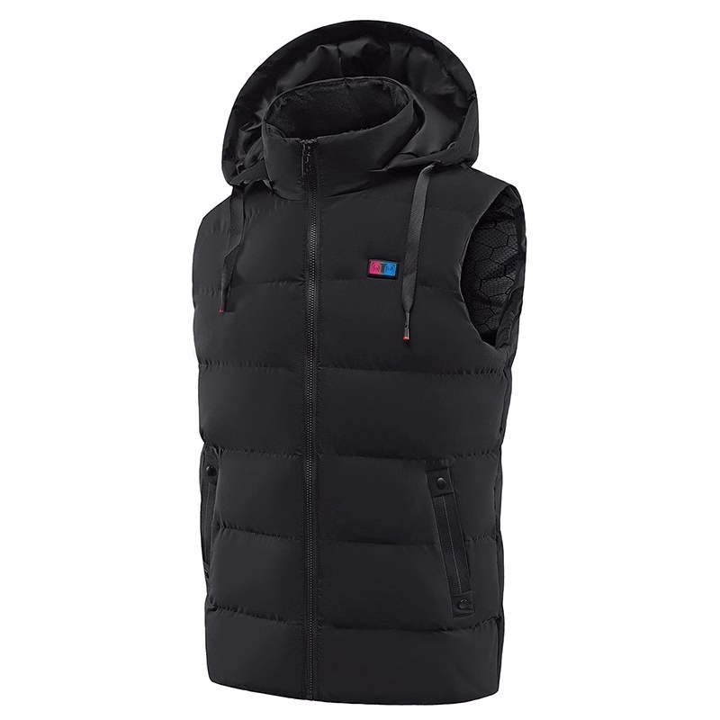 Hooded Heated Vest for Men Women,USB Charging Heating Cloth
