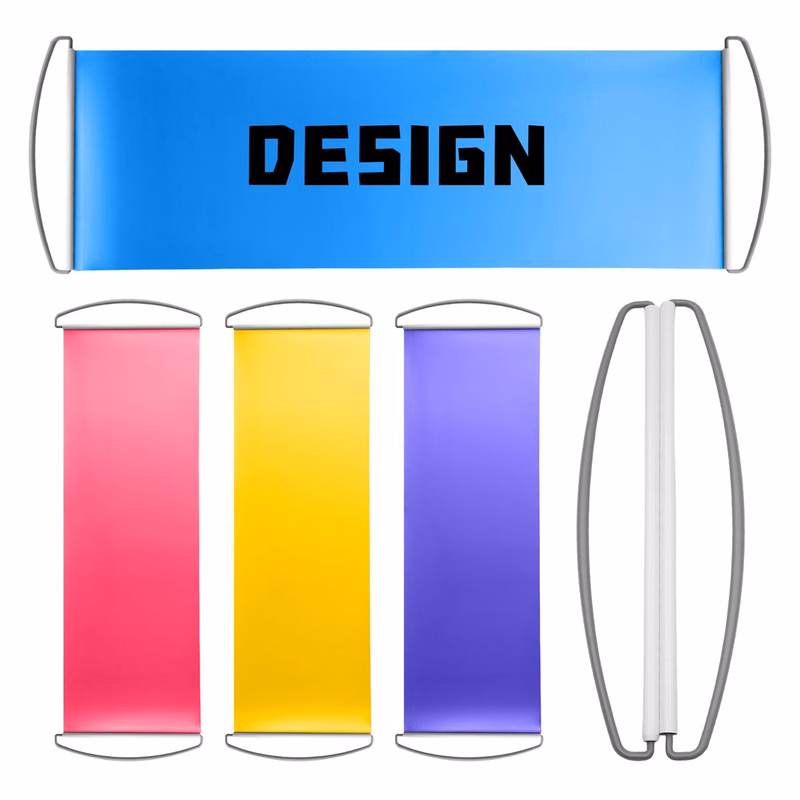 Portable Blank PET Retractable Hand Pull Banner