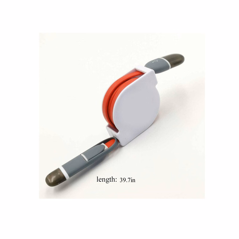 2 In 1 Retractable Multifunction USB Data Charging Cable