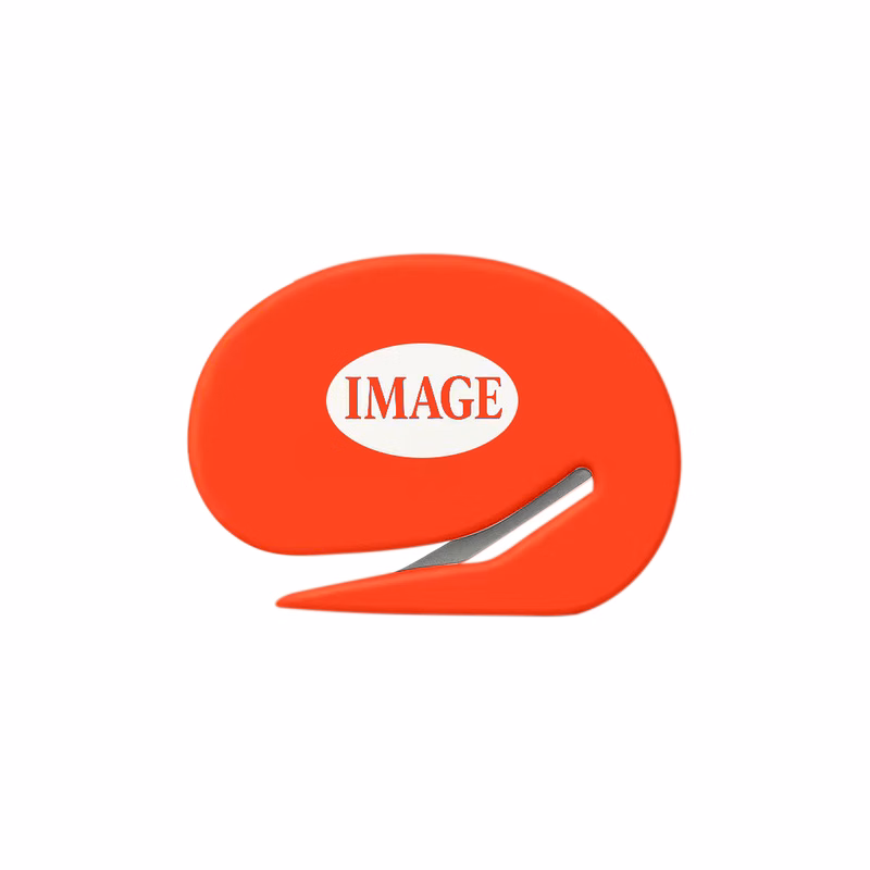 Plastic Letter Opener with Steel Blade  Oval Shape