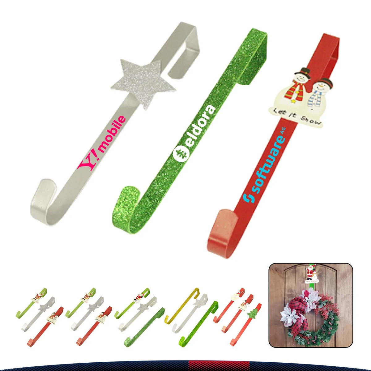Christmas Metal Door Hanging 1
