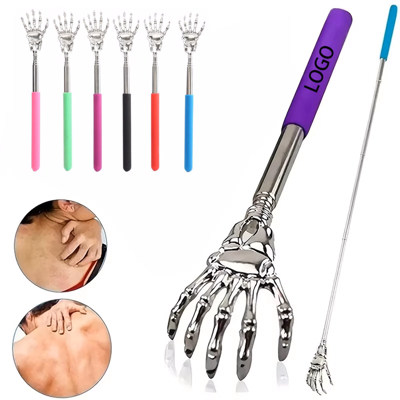 Handled Extendable Skeleton Hand Back Scratcher
