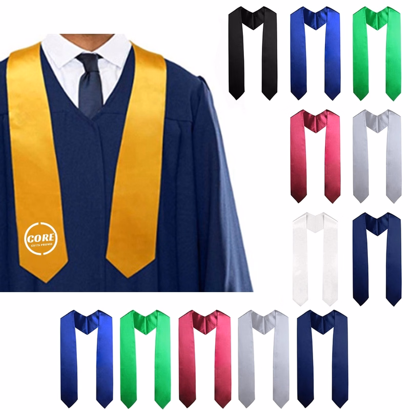 Unisex Adult Plain Graduation Stole Sash 72"