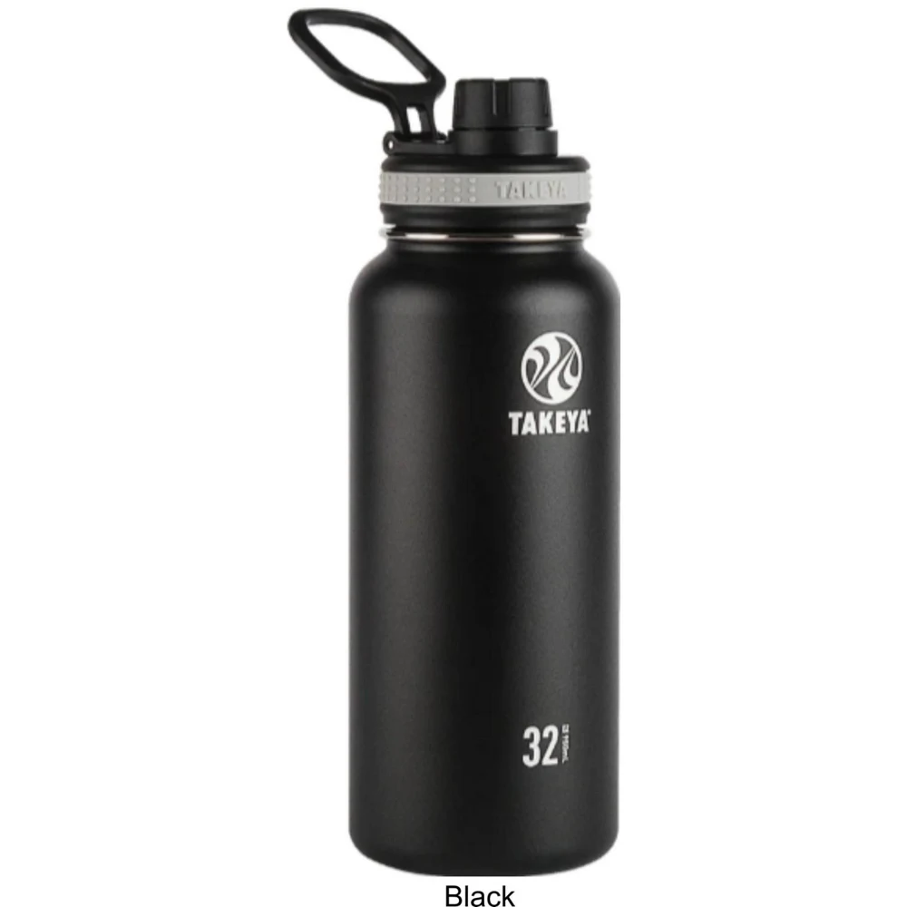 32 oz Takeya® Stainless Steel Insulated Originals Water Bottle w/ Spout Lid, custom water bottle with logo imprint 1