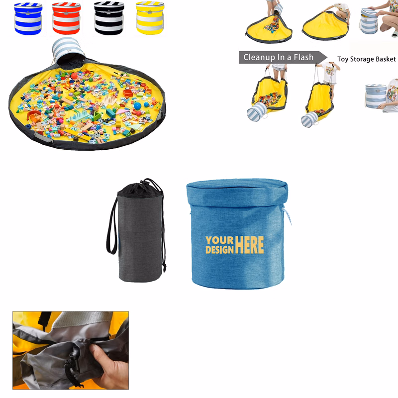 Round Children's Toy Storage Bag