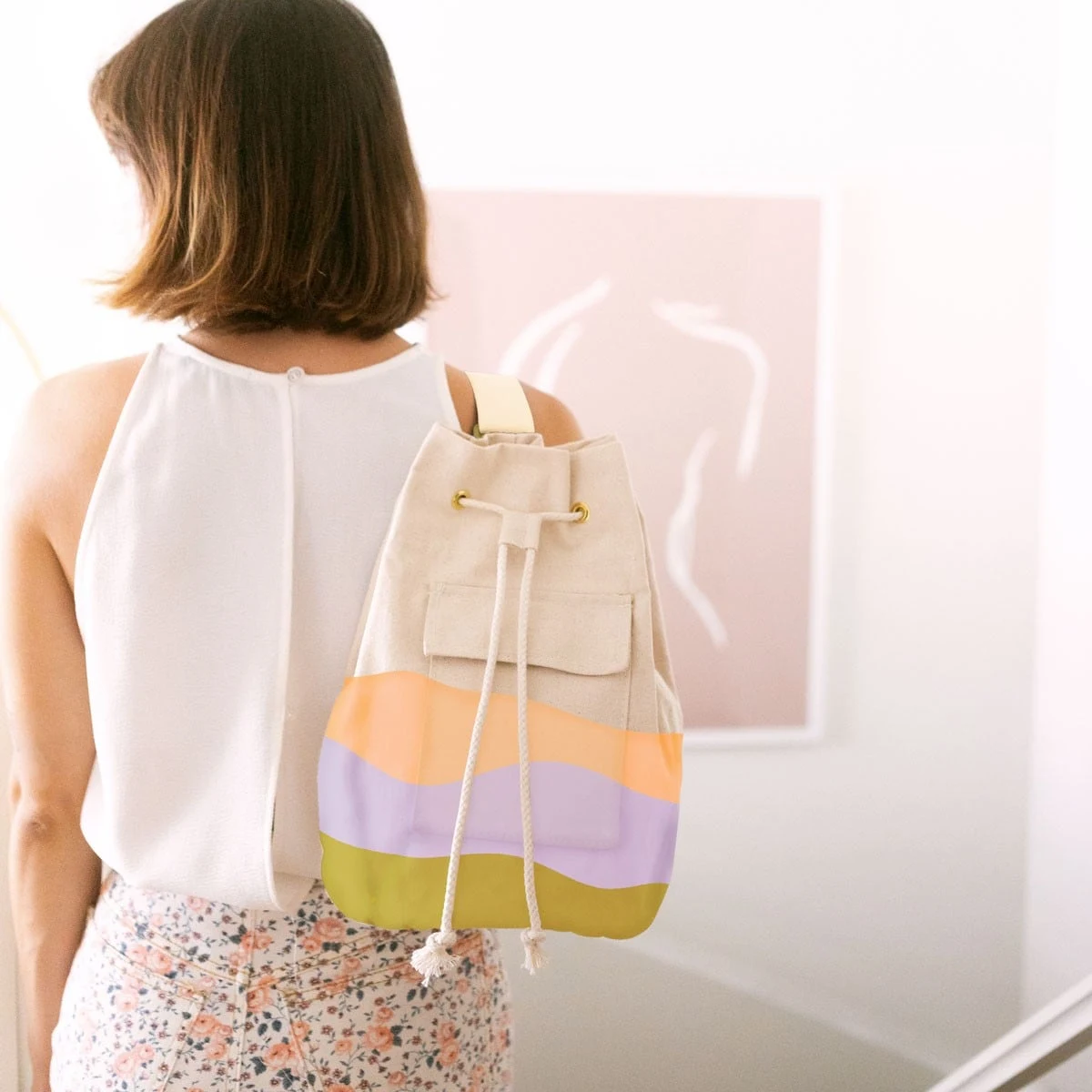 BUCKET SLING - NATURAL CANVAS 1