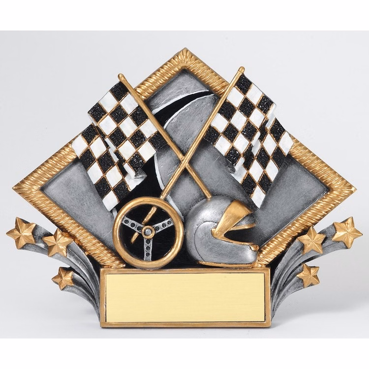 Racing Diamond Shape Plate Awards