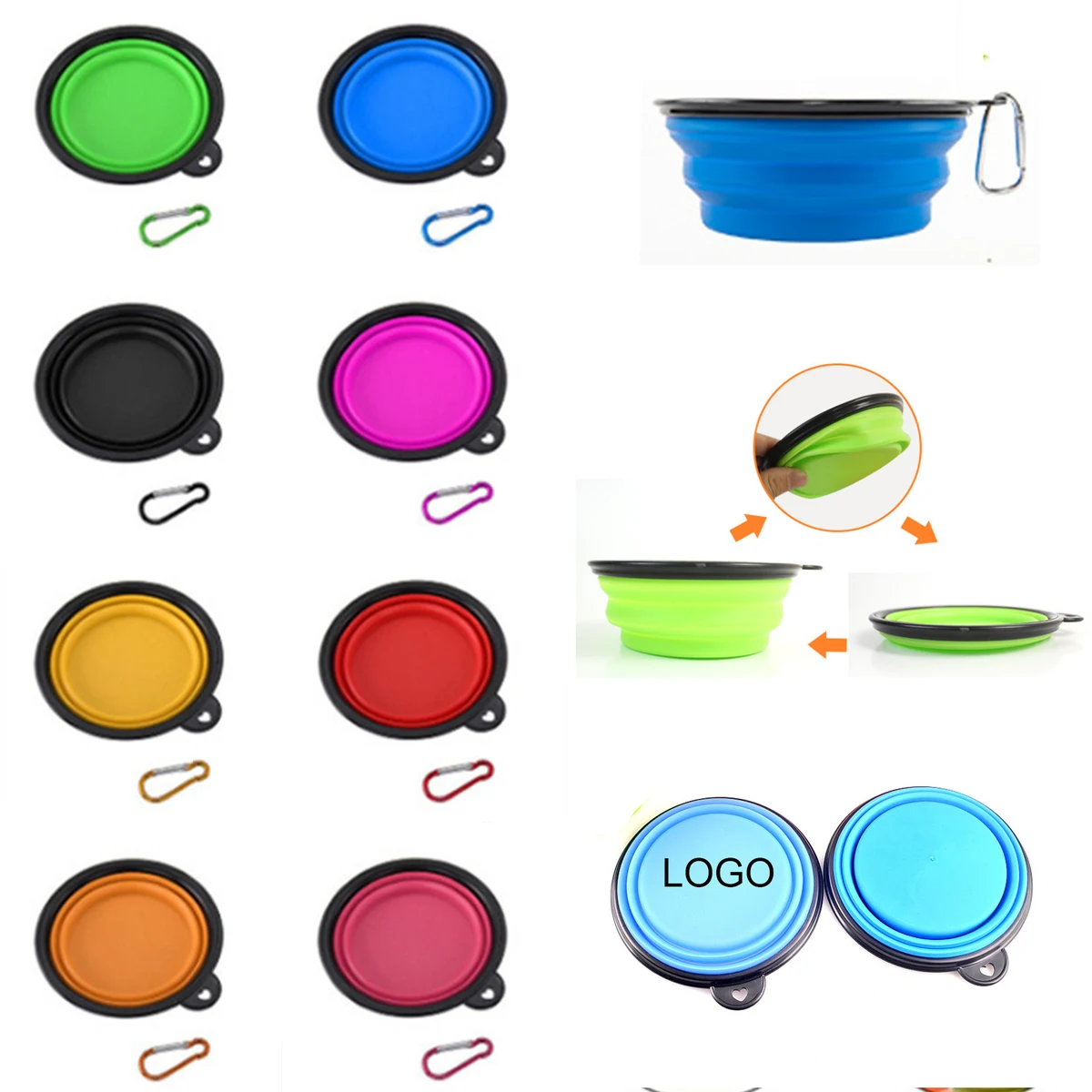 34OZ Folding Pet Bowl 1